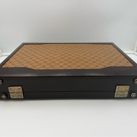 🐢MORABITO 1905 PARIS Monogram Attaché Laptop Briefcase Trunk • Imperial Warrant - Picture 5 of 11